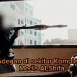 Dalam adegan bentrokan di sekitar Kompleks Medis Al-Shifa, pejuang Palestina dengan berani menargetkan kendaraan militer tentara pendudukan, Rabu (27/3/2024). (qudsnews/ho/mediapesan.com)