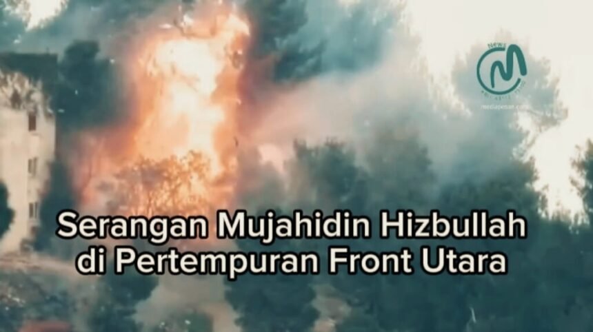 Serangan Mujahidin Hizbullah di Front Utara. (mmirleb/palestinepost/ho/mediapesan.com)