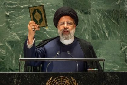 Iran beri peringatan tajam kepada Israel di PBB, (15/4/2024). (jacksonhinkle/ho)