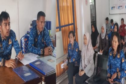 Lurah Buntusu, Muhammad Zuhry Aznal, S. STP, memimpin rapat koordinasi dadakan untuk memastikan pelayanan optimal bagi warga kelurahan.
