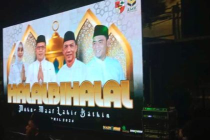 Rachmat Taqwa Quraisy menggelar acara Halal Bihalal di kediamannya yang berlokasi di Barukang II, Jumat (12/4/2024).