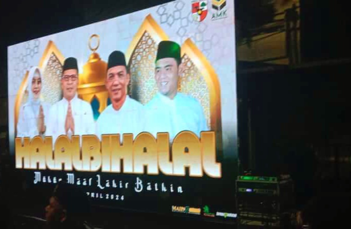 Rachmat Taqwa Quraisy menggelar acara Halal Bihalal di kediamannya yang berlokasi di Barukang II, Jumat (12/4/2024).