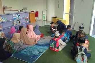 Dispustaka Enrekang dan TPA Al Furqan tingkatkan literasi Al-Qur'an. (IY/Enrekang/25/4/2024)