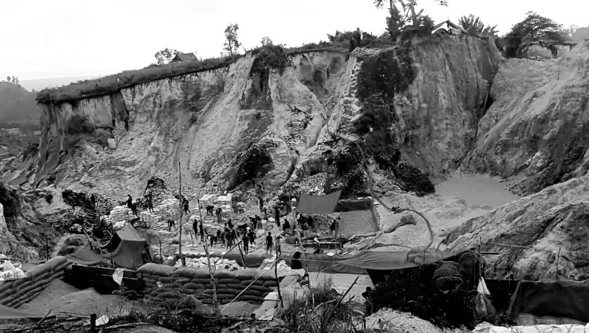 Kasus penyerobotan lahan warga di tambang ilegal Gunung Botak, April 2024. (SK/HO)