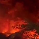 Gunung Berapi Ruang di Sulawesi Utara memuntahkan awan panas eksplosif, Rabu (17/4/2024). (rtnews/ho)