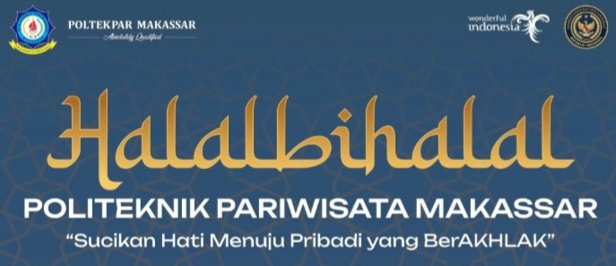 Politeknik Pariwisata (Poltekpar) Makassar menggelar acara Halalbihalal yang meriah di Auditorium Soesilo Soedarman, (23/4/2024). (Ist.)