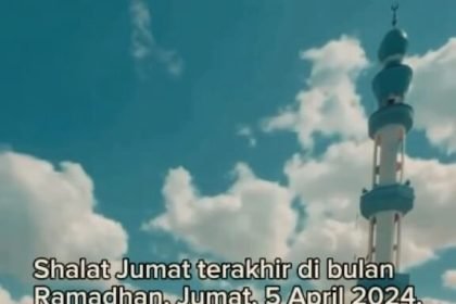 Momen Shalat Jumat terakhir di bulan Ramadhan 2024 di Gaza. (qassammedianet/ho)