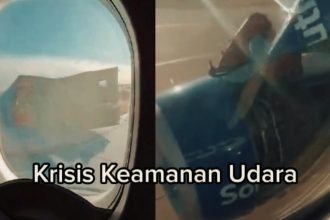 Pesawat Boeing mengalami insiden mengerikan saat melakukan penerbangan dari Denver ke Houston. (geopolitics live/ho/mediapesan.com)