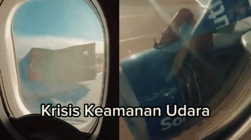 Pesawat Boeing mengalami insiden mengerikan saat melakukan penerbangan dari Denver ke Houston. (geopolitics live/ho/mediapesan.com)