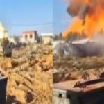 Tentara pendudukan meledakkan pompa bensin Abu Jarad di Timur Rafah, Mei 2024. (palestinepost/ho)