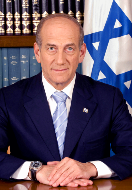 Begini Cara Hizbullah Mencegah Genosida Lebih Besar Israel di Gaza 2 Mantan Perdana Menteri Israel, Ehud Olmert, 2006. (wiki)