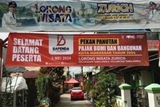 Longwis Zurich di Komp Dewi Karmila Sari RW 03, Sabtu (4/5/2024).