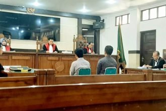 Sidang lanjutan kasus kematian Virendy Marjefy Wehantouw di Pengadilan Negeri (PN) Maros, Selasa (07/05/2024) siang lalu.