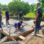 Pembangunan Plat Duiker dan Talud di dua lokasi berbeda dilaksanakan oleh Satgas TMMD Ke 120 TA. 2024 Kodim 1403/Palopo bersama Masyarakat Wilayah Desa Pammesakang Kecamatan Bua Kabupaten Luwu Sulawesi Selatan, Jum'at (31/5/2024).