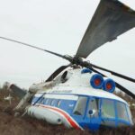 Kecelakaan helikopter Mi-8 di Murmansk, Rusia, (28/5/2024). (rtnews/ho)
