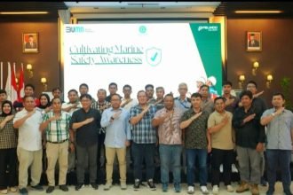 PT Pelindo Jasa Maritim (SPJM), salah satu subholding PT Pelabuhan Indonesia (Persero), menggelar sosialisasi untuk meningkatkan kesadaran akan keselamatan kerja bersama para pengguna jasanya.
