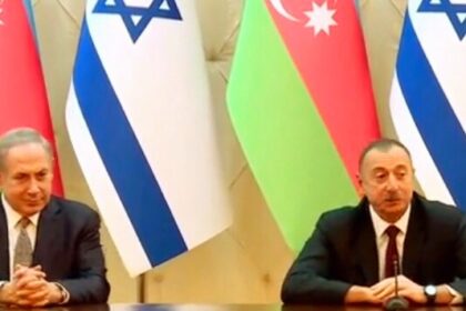 Dalam pertemuan Presiden Ilham Aliyev dengan Perdana Menteri Israel Benjamin Netanyahu, mengembangkan hubungan bilateral antar negara-negara tersebut. (@saudbinmalikk/palestinepost/ho)