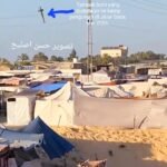 Serangan terhadap kamp tenda pengungsi Palestina di Jalur Gaza, Mei 2024.