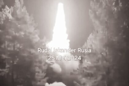 Sistem Rudal Iskander meluncurkan serangan ke Pos Komando dan Perangkat Militer AFU, (25/5/2024). (slavyangrad/ho)