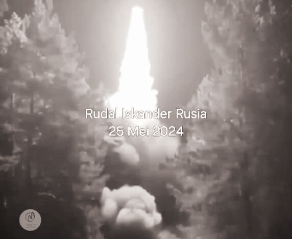 Sistem Rudal Iskander meluncurkan serangan ke Pos Komando dan Perangkat Militer AFU, (25/5/2024). (slavyangrad/ho)