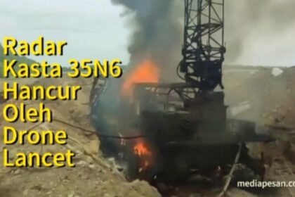 Radar Kasta 35N6 milik angkatan bersenjata Ukraina hancur oleh serangan drone lancet, (27/5/2024). (mw/ho)
