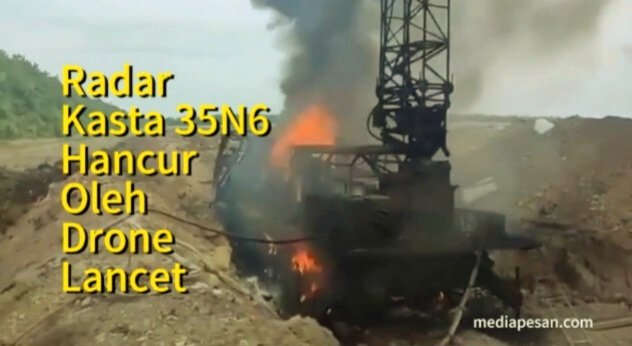 Radar Kasta 35N6 milik angkatan bersenjata Ukraina hancur oleh serangan drone lancet, (27/5/2024). (mw/ho)