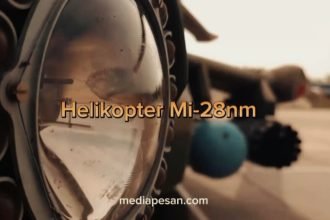 Helikopter Mi-28nm dari Penerbangan Angkatan Darat Rusia, Jumat (3/5/2024). (military wave/ho)