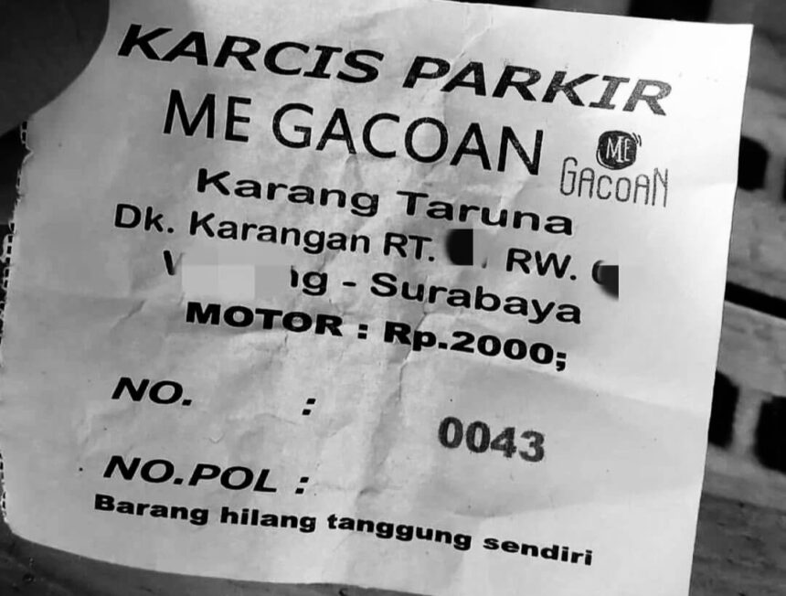 Parkir Me Gacoan: Bayar, tapi Barang Hilang Tanggung Sendiri? (@sosmedkeras/ho)