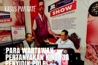 Wartawan pertanyakan lambatnya penanganan kasus 'PWI Gate' oleh Polisi, (5/6/2024).