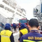 Insiden Kebakaran KM Umsini di Pelabuhan Makassar, (9/6/2024). 