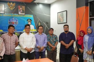Kunjungan KPU Kota Makassar ke Kantor Kecamatan Rappocini, (7/6/2024).