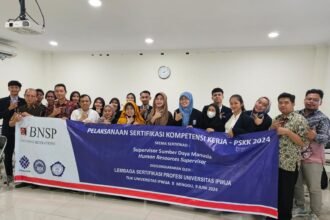 LSP Universitas IPWIJA melaksanakan sertifikasi kompetensi kerja bagi mahasiswa, Juni 2024.