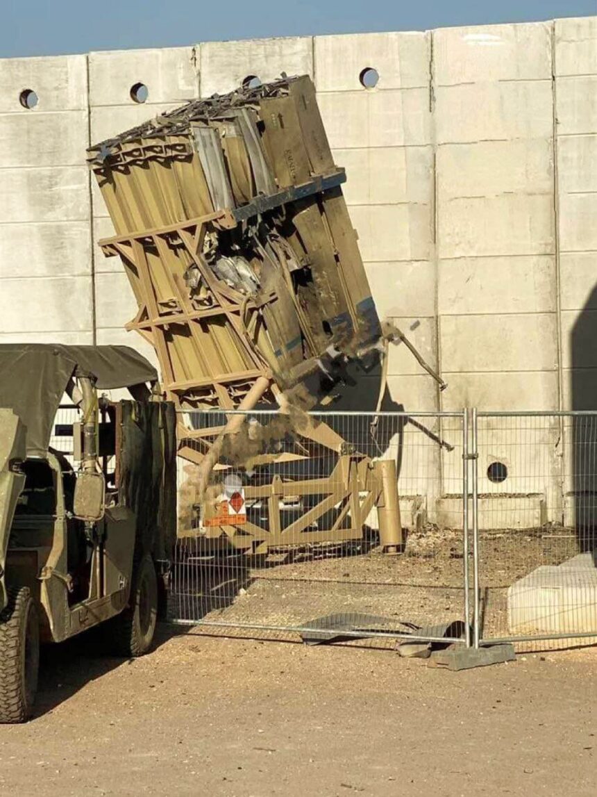 Sistem pertahanan udara Israel yang terkenal, Iron Dome, dilaporkan mengalami kerusakan akibat serangan rudal yang diluncurkan oleh kelompok militan Hizbullah, (7/6/2024). (palestinepost/ho/mediapesan.com)