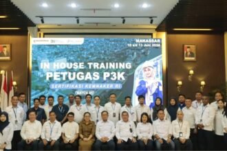PT Pelabuhan Indonesia (Persero) Regional 4 menggelar In House Training Petugas Pertolongan Pertama Pada Kecelakaan (P3K) "Sertifikasi Kementerian Tenaga Kerja & Transmigrasi RI" Batch 1 (pertama) di Ruang Rapat AKHLAK Lantai 7 Kantor Pelindo Regional 4 di Makassar, Senin (10/6/2024).
