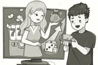 Ilustrasi - Kecanduan judi online. (Pngtree/ho)