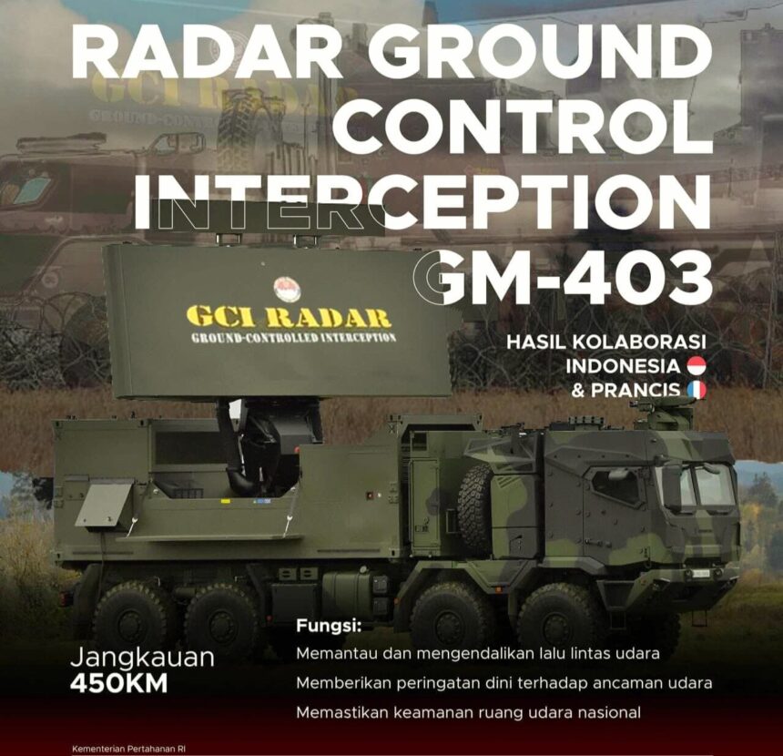 Radar GCI GM-403: Inovasi pertahanan udara kolaborasi Indonesia dan Prancis, (8/7/2024).