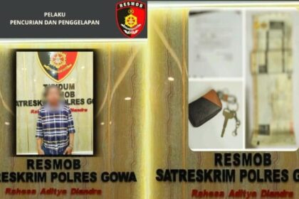 Unit Resmob Polres Gowa tangkap pelaku pencurian dan penggelapan, (9/7/2024).