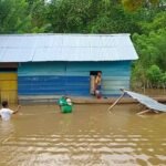 Bencana banjir yang melanda wilayah Kabupaten Buru, Maluku, Juli 2024.