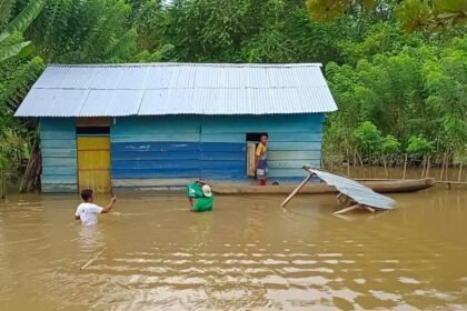 Bencana banjir yang melanda wilayah Kabupaten Buru, Maluku, Juli 2024.