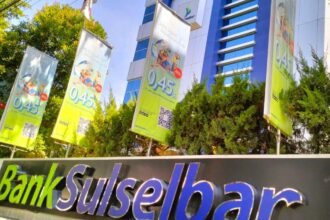 Bank Sulselbar di Jalan Ratulangi, Kota Makassar.