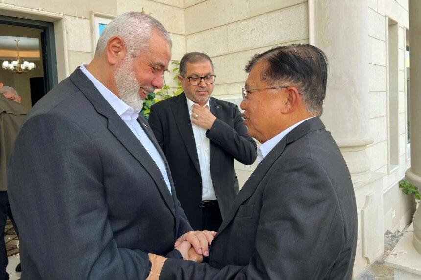 Pertemuan JK dengan Ismail Haniyeh di Doha, 12 Juli 2024. 