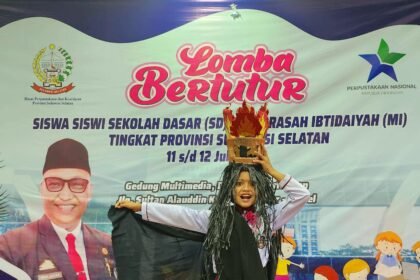 Afrah Naila mewakili Enrekang menjuarai lomba bertutur SD/SMP Tingkat Provinsi Sulsel.