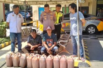 Patroli Timsus Polsek Tallo amankan 100 liter miras jenis ballo, (17/7/2024).