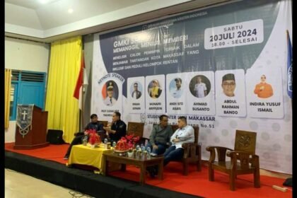 GMKI Makassar menggelar diskusi bersama para bakal calon walikota.