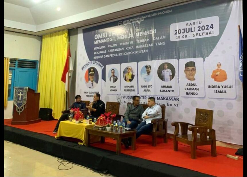 GMKI Makassar menggelar diskusi bersama para bakal calon walikota.