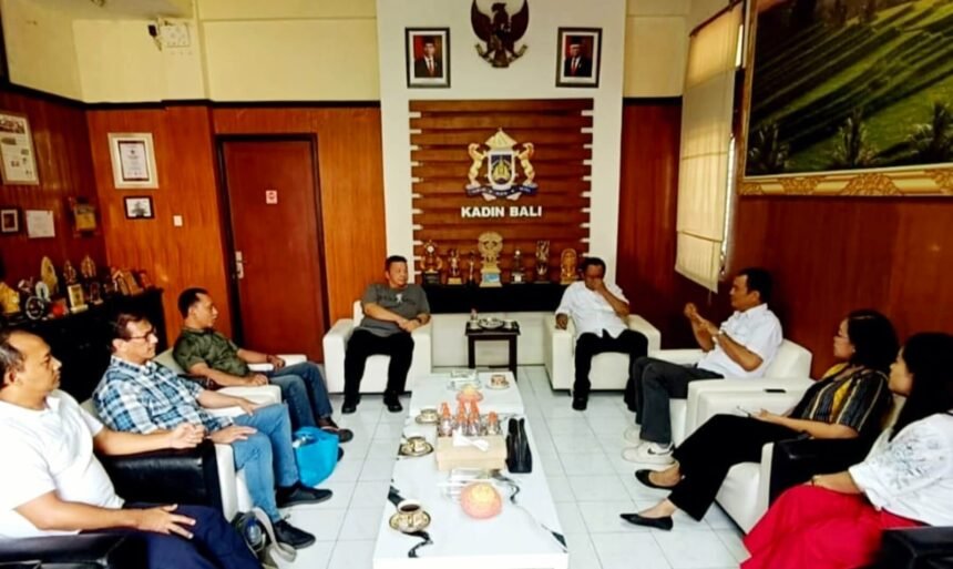 Kadin Bali bahas peluang kerjasama dengan pengusaha Australia dan Akademisi Universitas Mahasaraswati di Bali, (10/7/2024).
