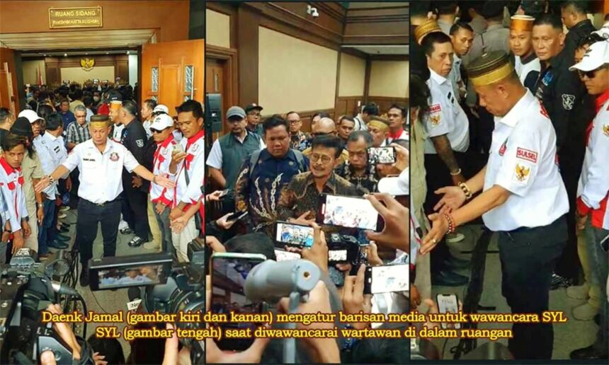 Dituduh serang dan intimidasi wartawan saat liputan putusan SYL, Ini klarifikasi Daenk Jamal, (11/7/2023).