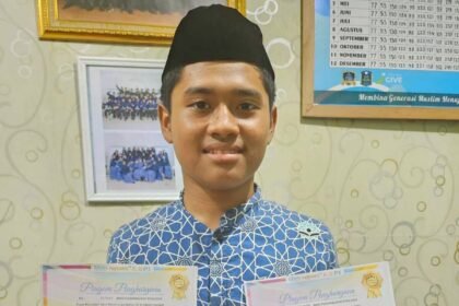 Murid SMPIT Darul Fikri Makassar.