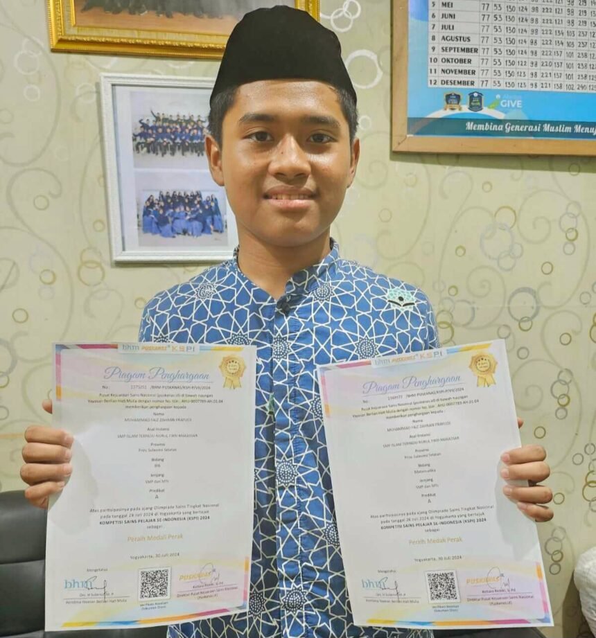 Murid SMPIT Darul Fikri Makassar.