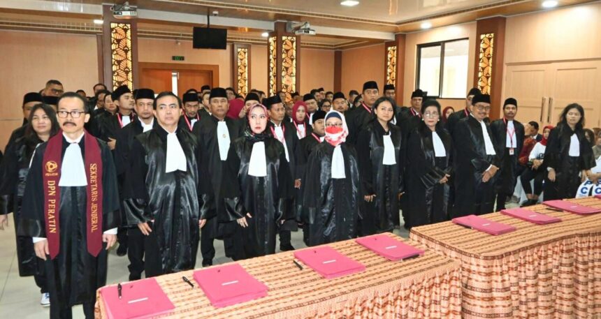 Ruang sidang Pengadilan Tinggi Banten, Kota Serang, Provinsi Banten, (7/8/2024).